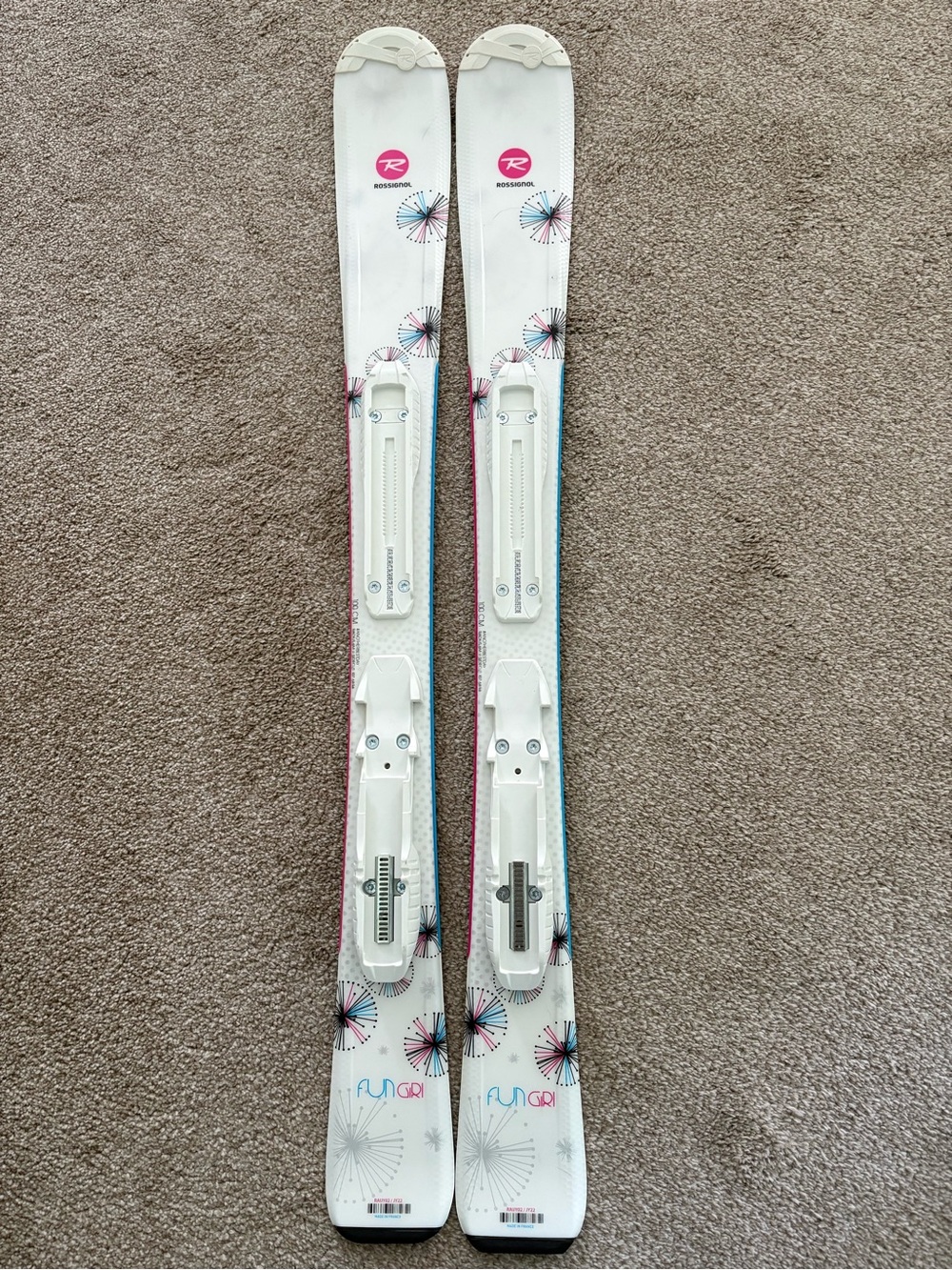 Rossignol Fun Girl Kid-X Junior Downhill Skis & Bindings 100 CM Adventure Sporty